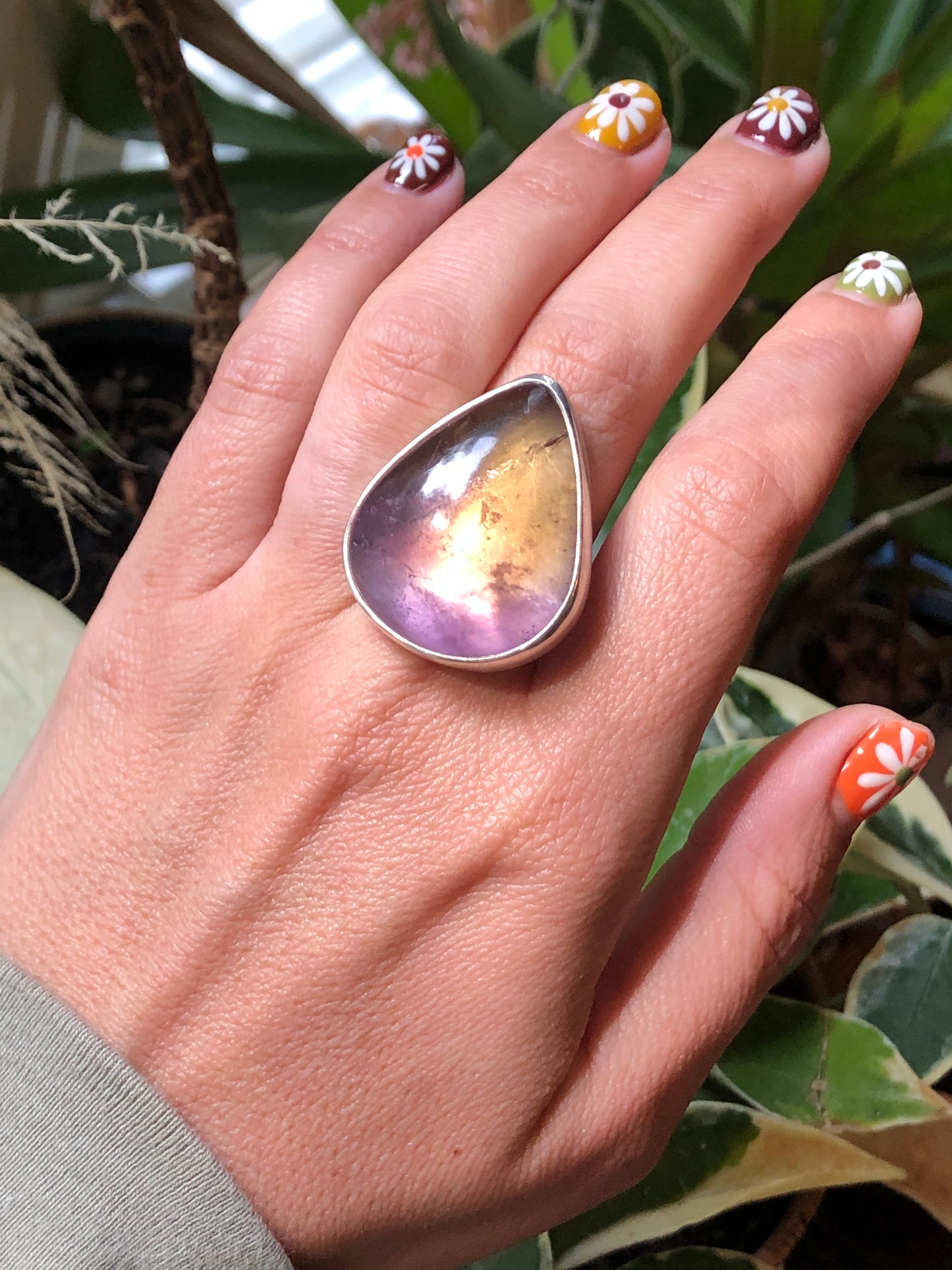 Ametrine statement ring size 8.5
