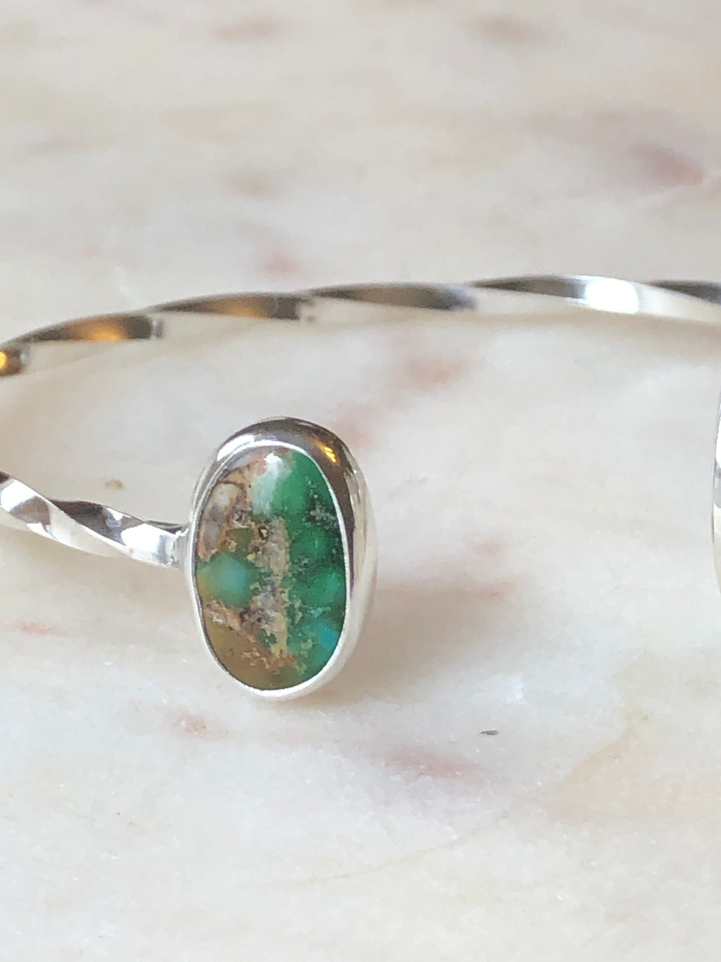 Sonoran Gold Turquoise and Mother of Pearl Adjustable Cuff #6