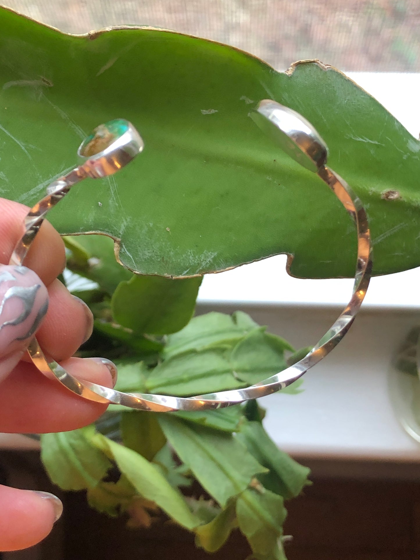 Sonoran Gold Turquoise and Mother of Pearl Adjustable Cuff #6