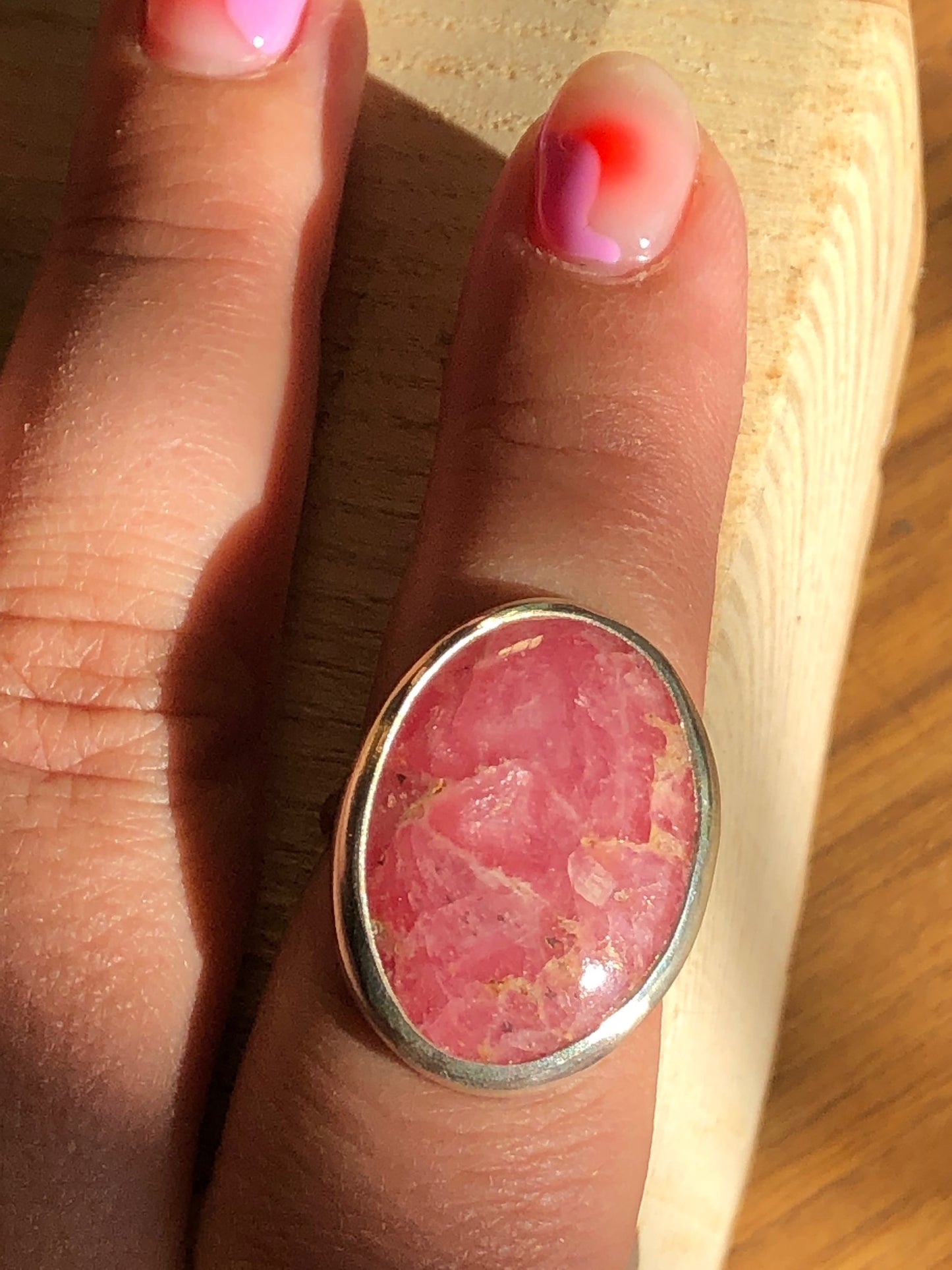 Rhodochrosite Oval Size 6.5