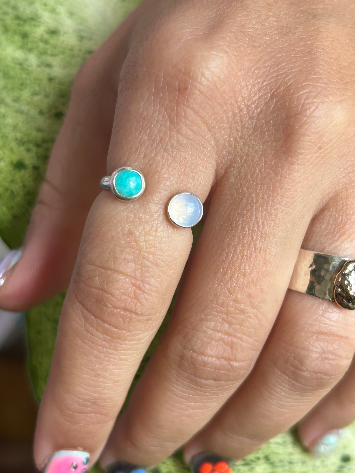 Chalcedony & Turquoise size 6