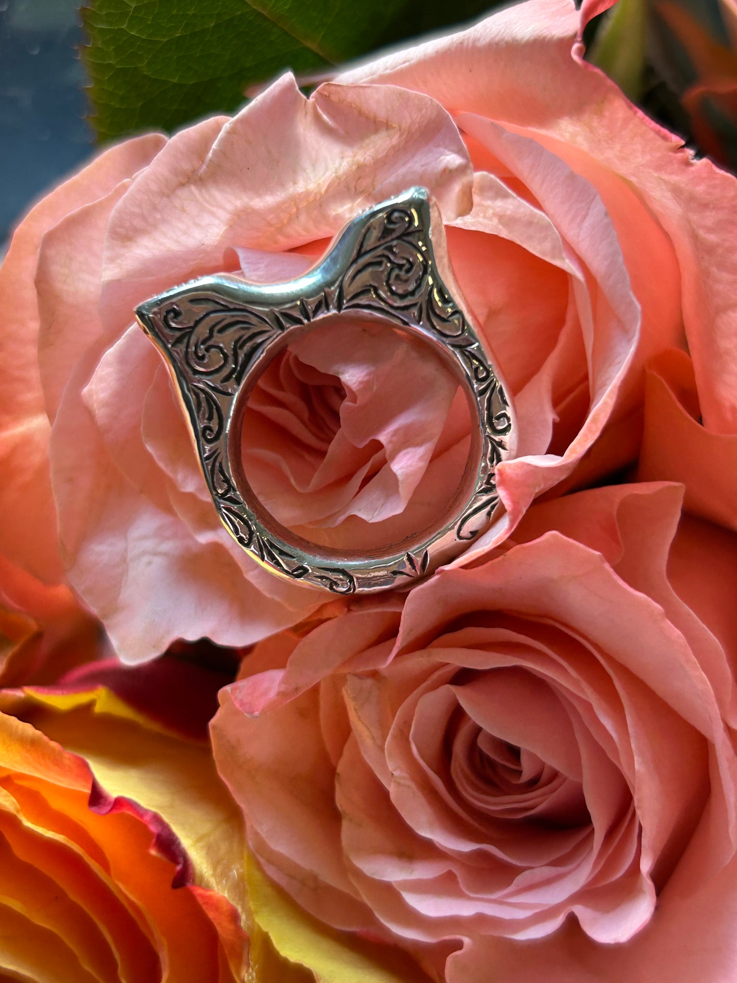 Blazar x HGJ Double Garnet Taurus Ring