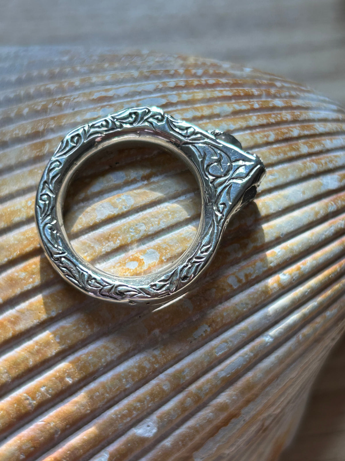 Blazar x HGJ Raw sapphire and CZ Ring