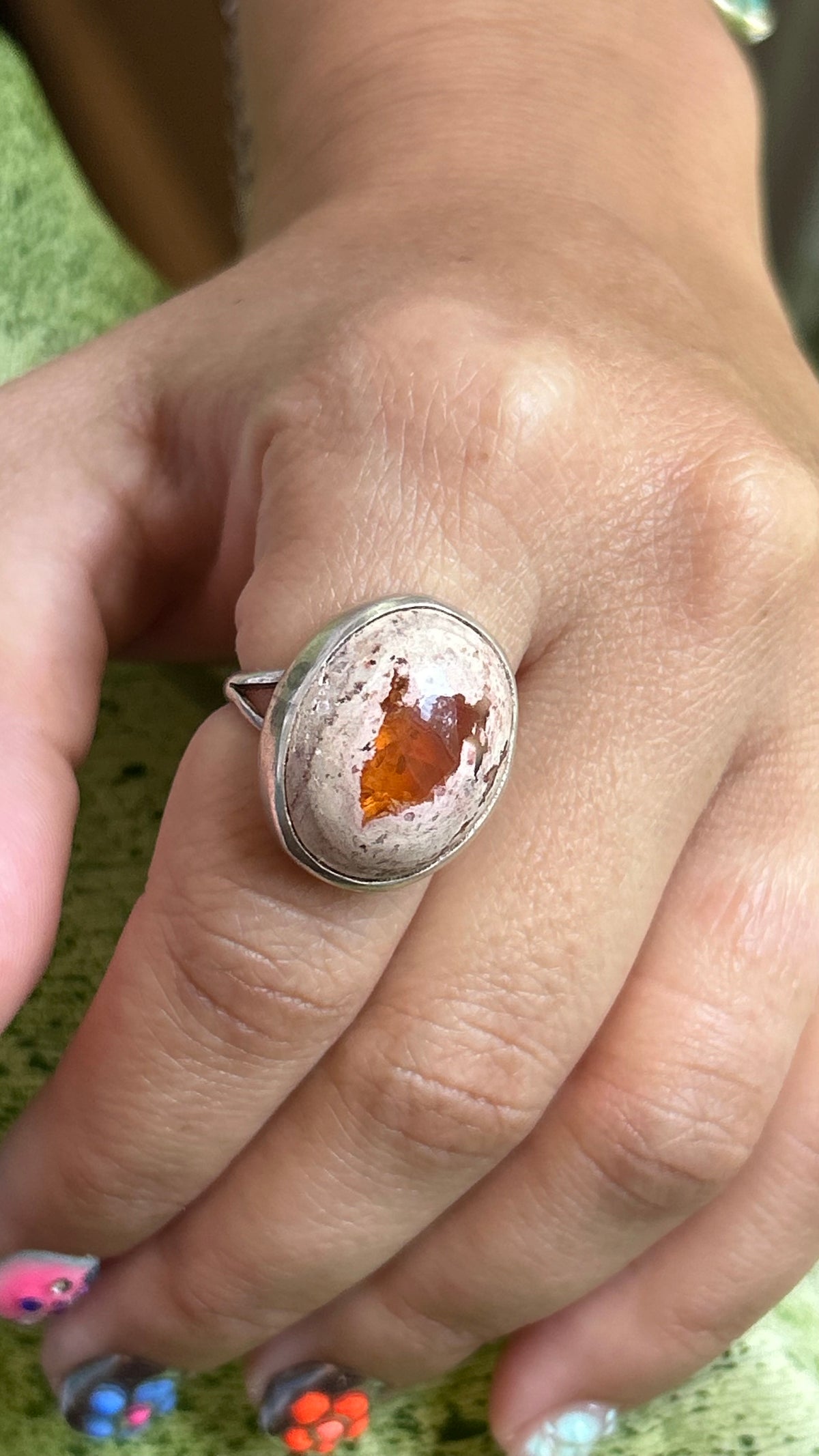 Fire Opal Ring size 8