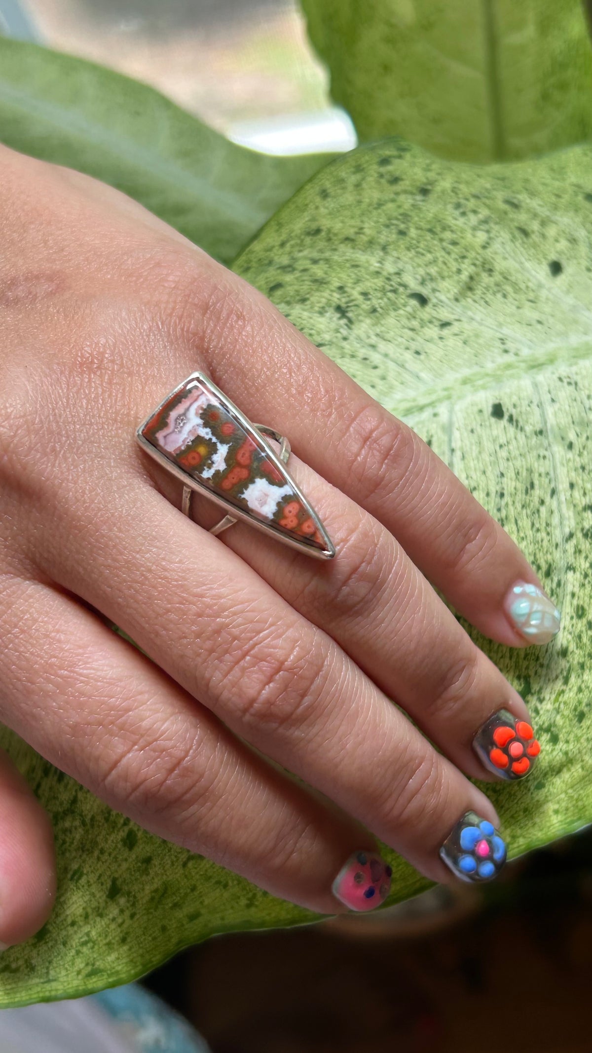 Ocean Jasper Ring size 7.5