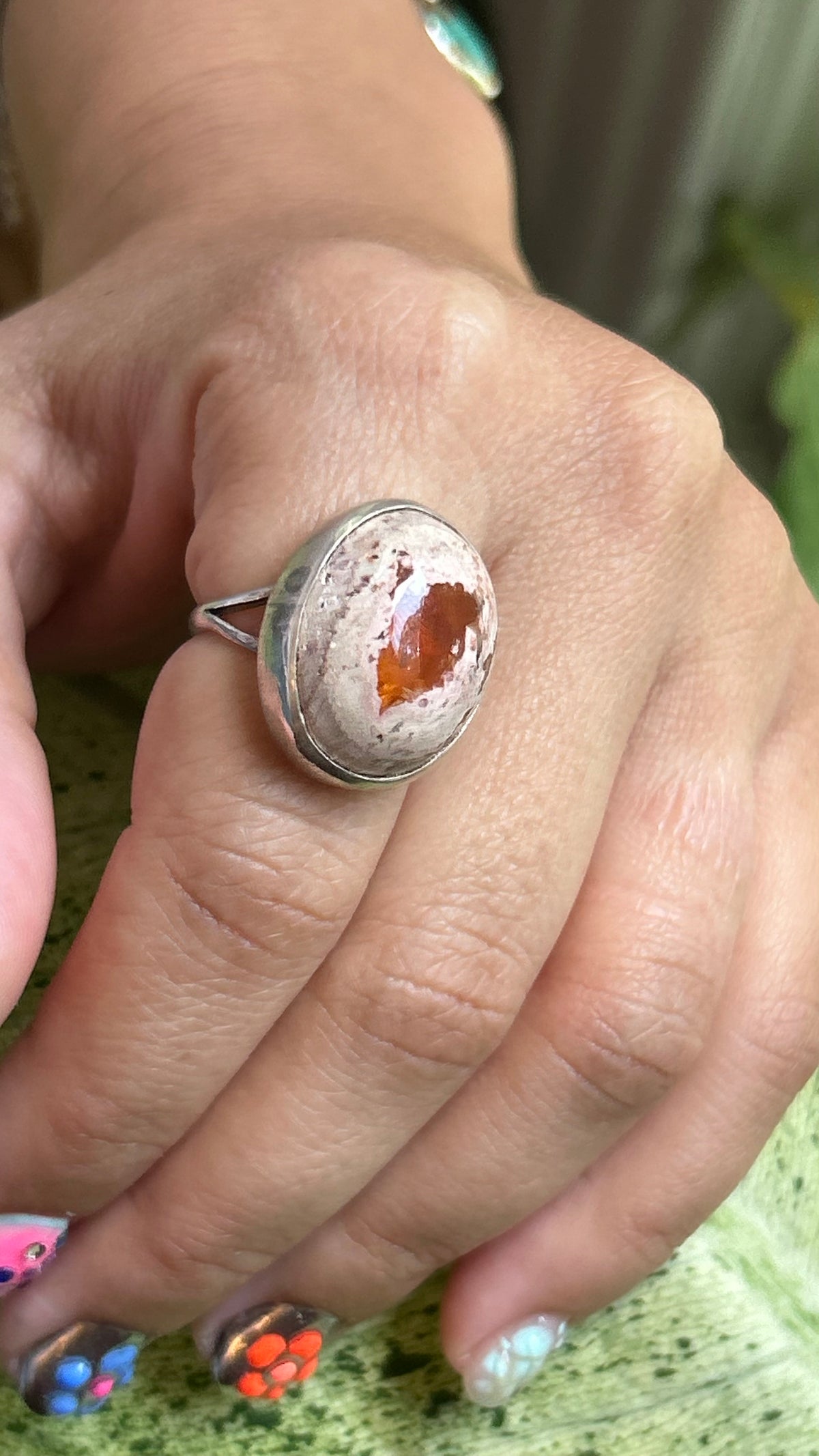 Fire Opal Ring size 8