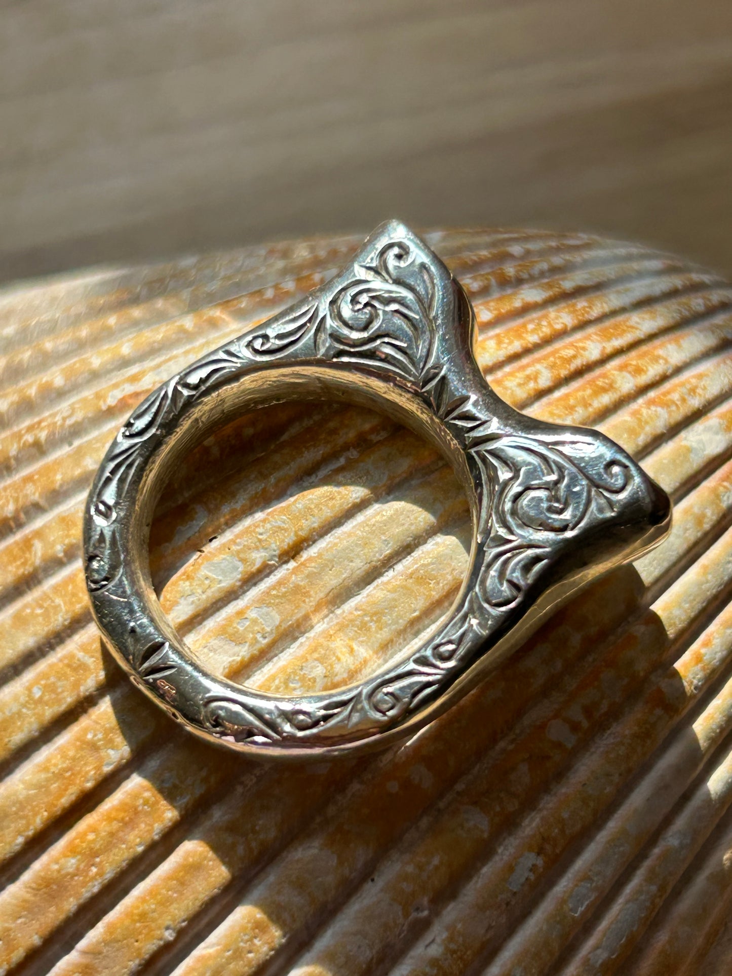 Blazar x HGJ Double Garnet Taurus Ring
