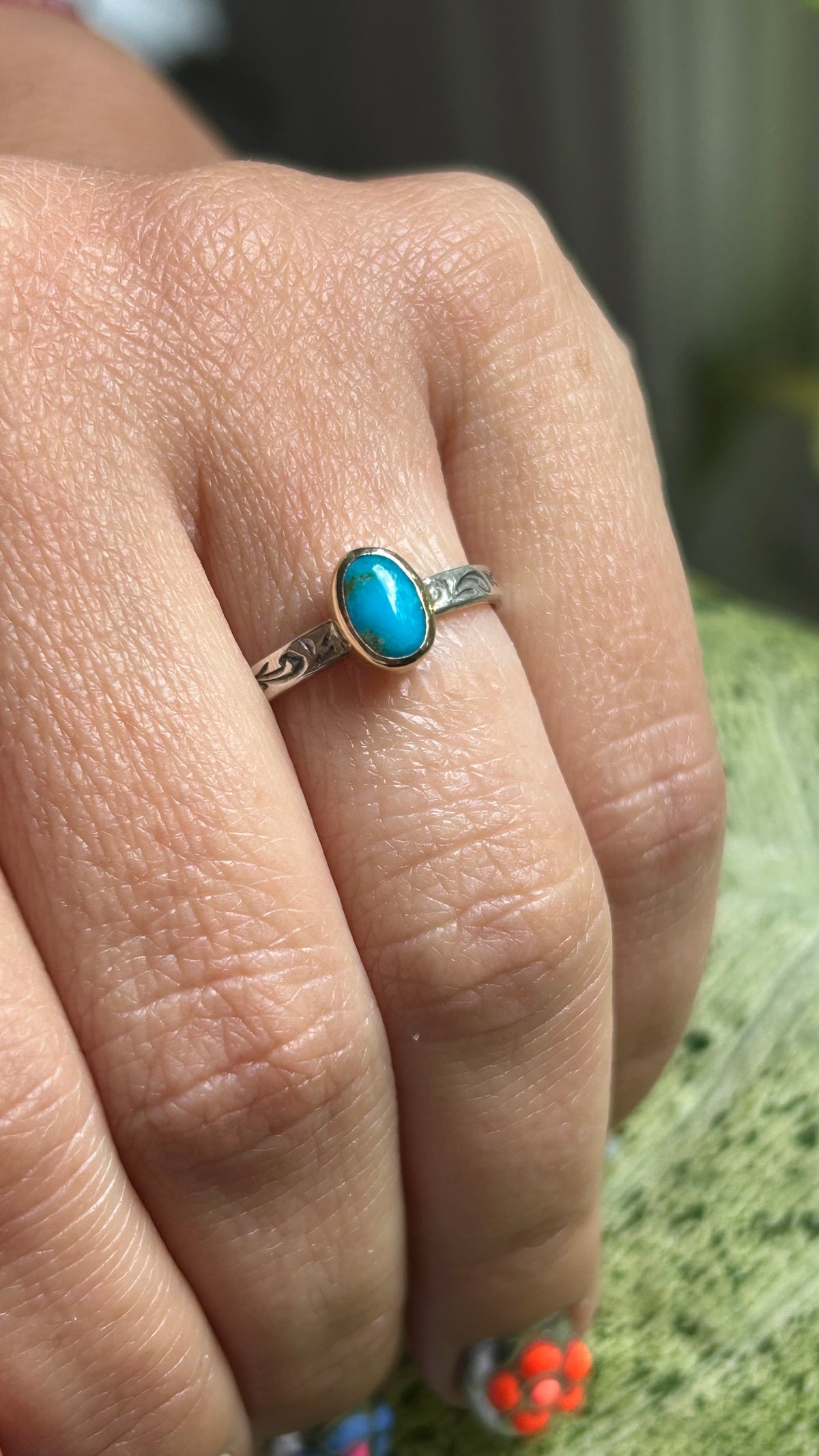 Mixed metal Turquoise size 6