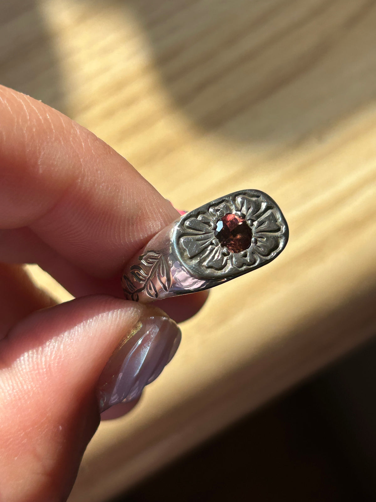 Blazar x HGJ Tourmaline Flower Signet