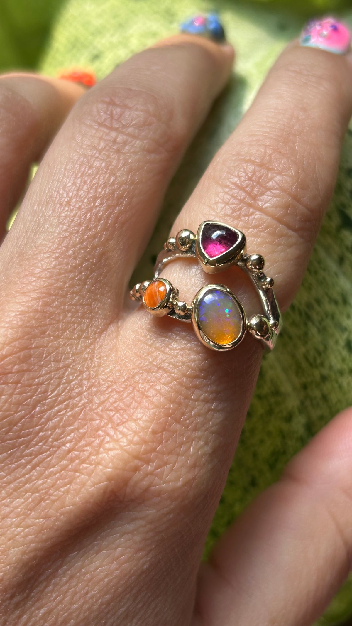 Wavy Baby Triple stone size 8