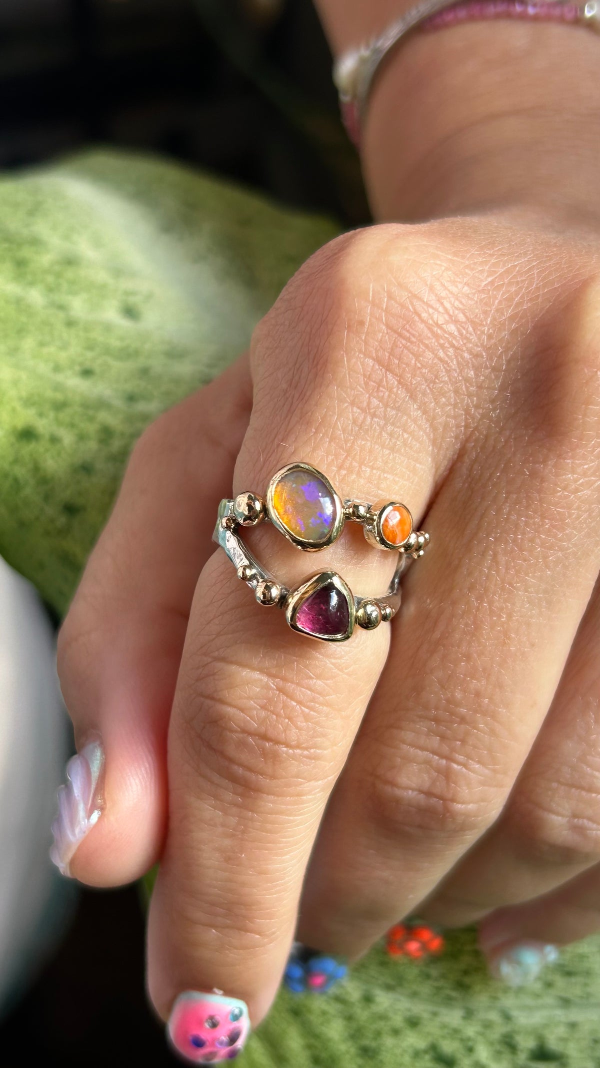 Wavy Baby Triple stone size 8