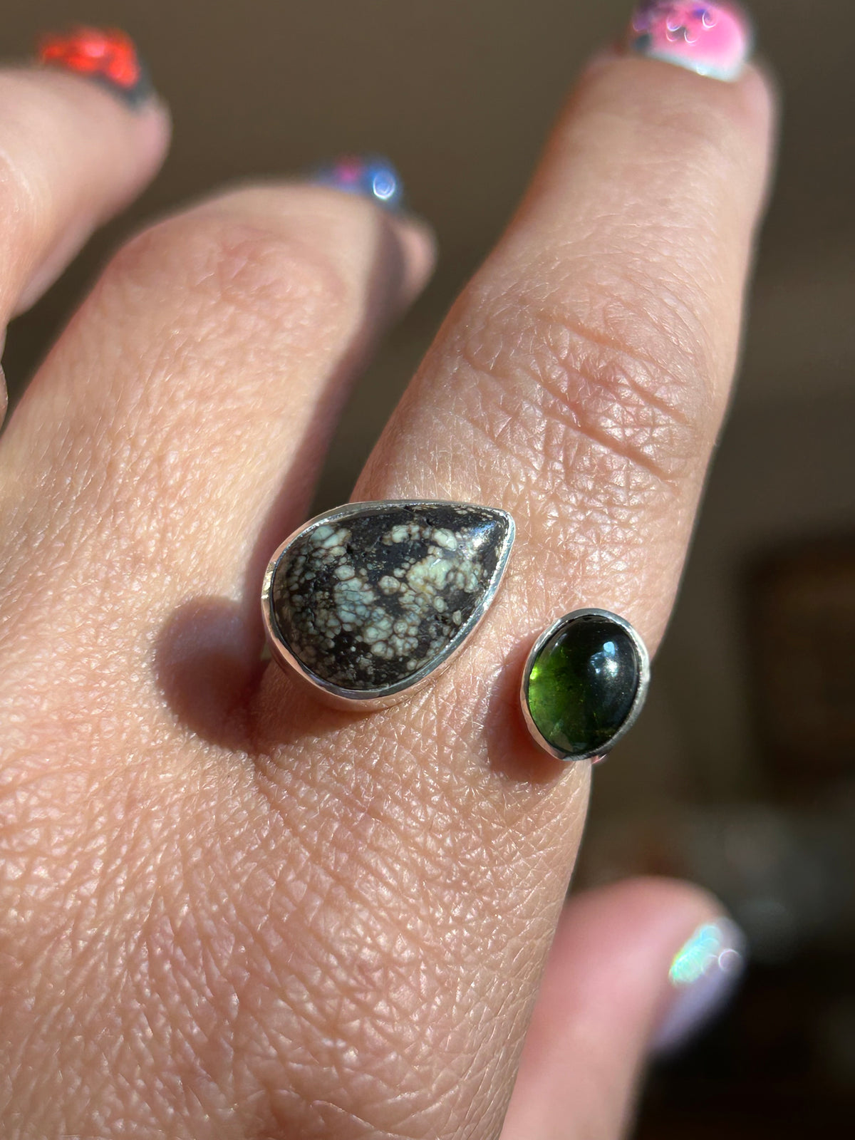 Variscite & Green Tourmaline size 6.5