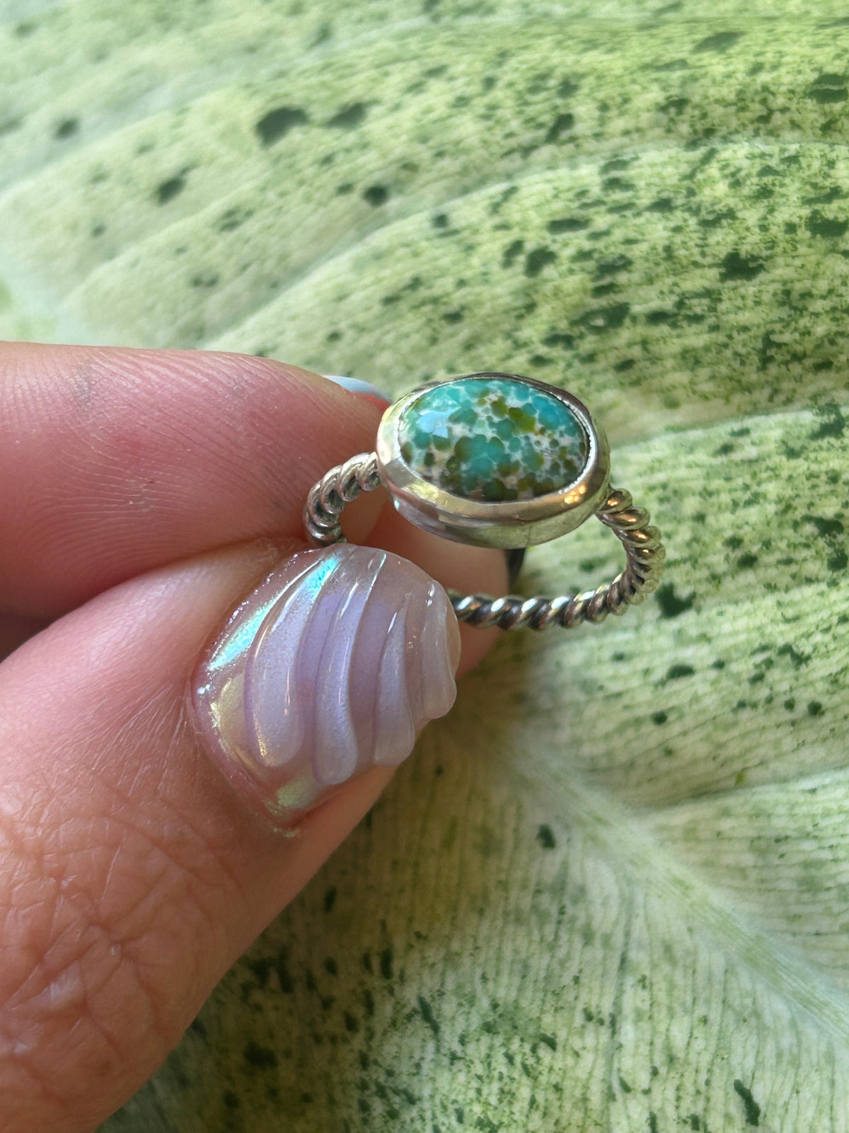 Sonoran gold turquoise ring Size 5