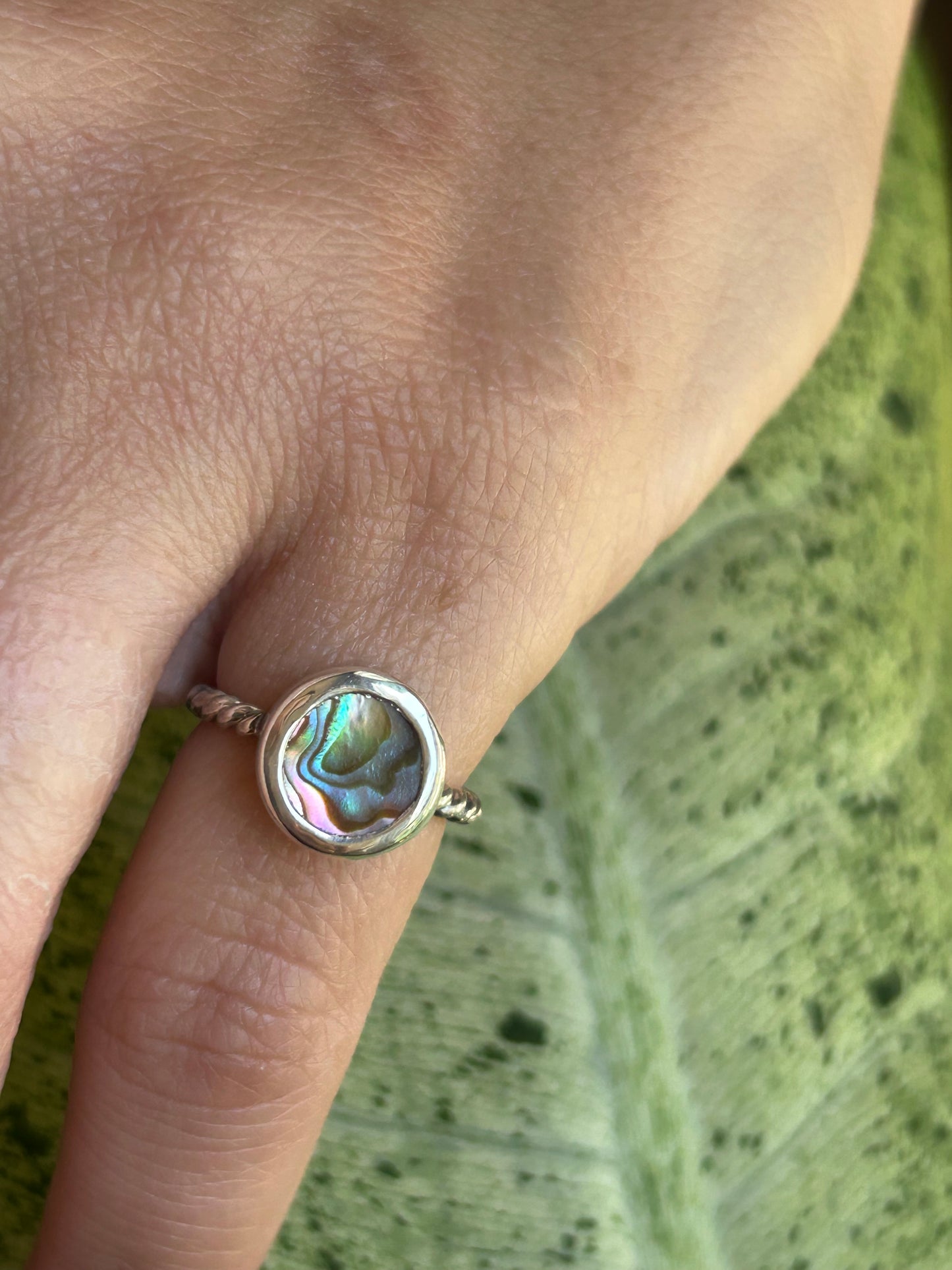 Abalone ring size 4.5