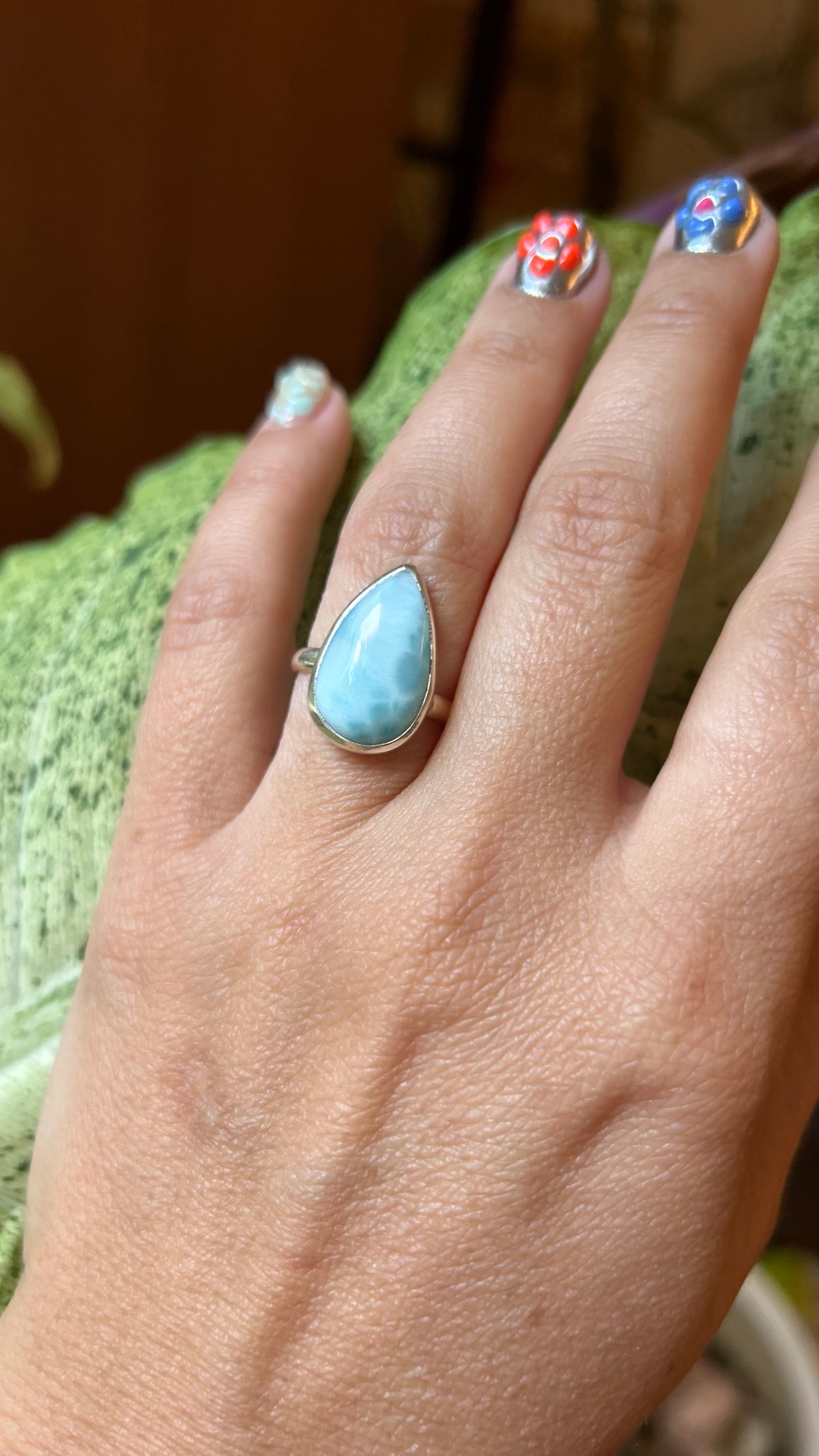 Larimar Ring size 6