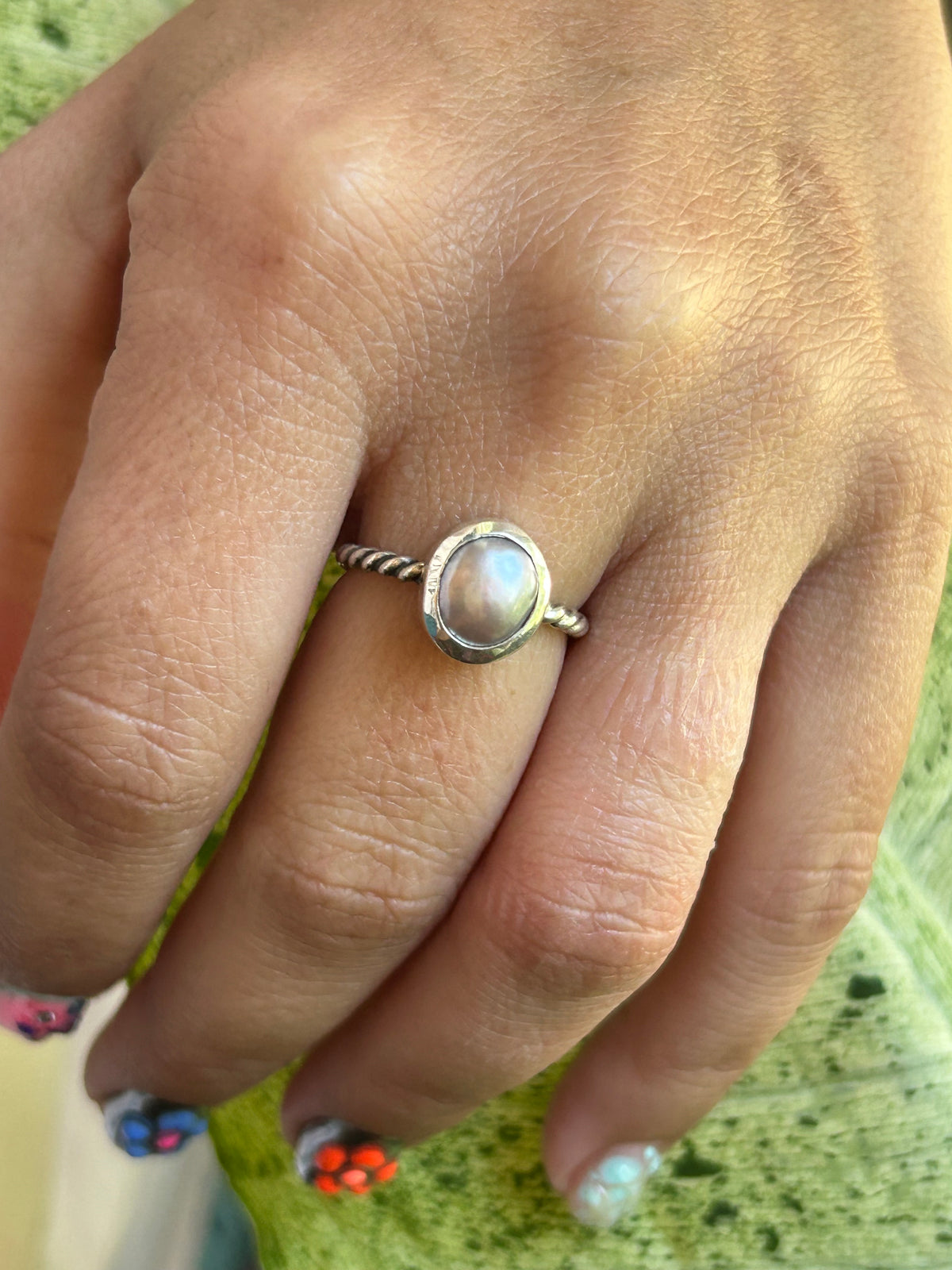 Freshwater Pearl Ring Size 8