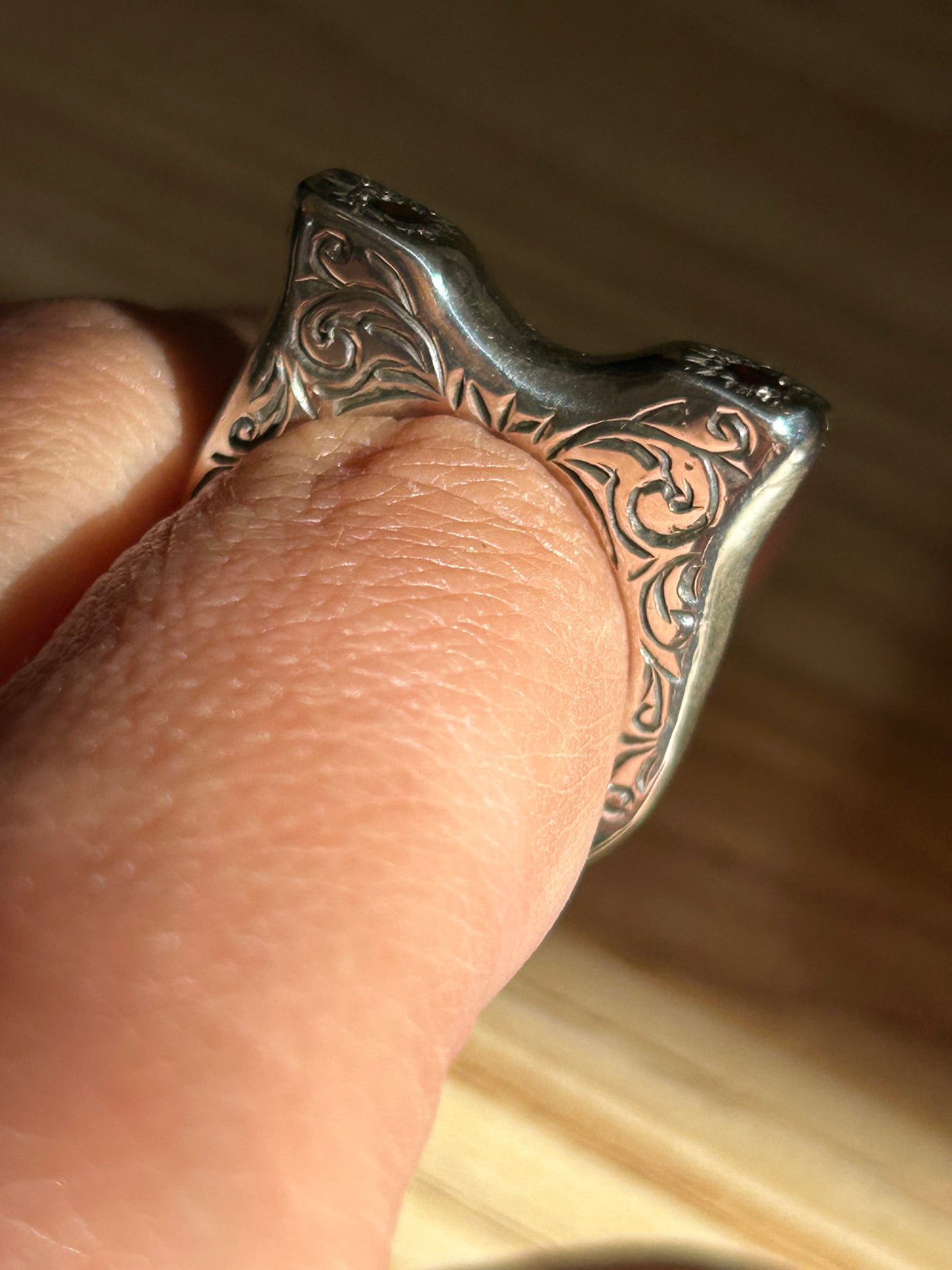 Blazar x HGJ Double Garnet Taurus Ring
