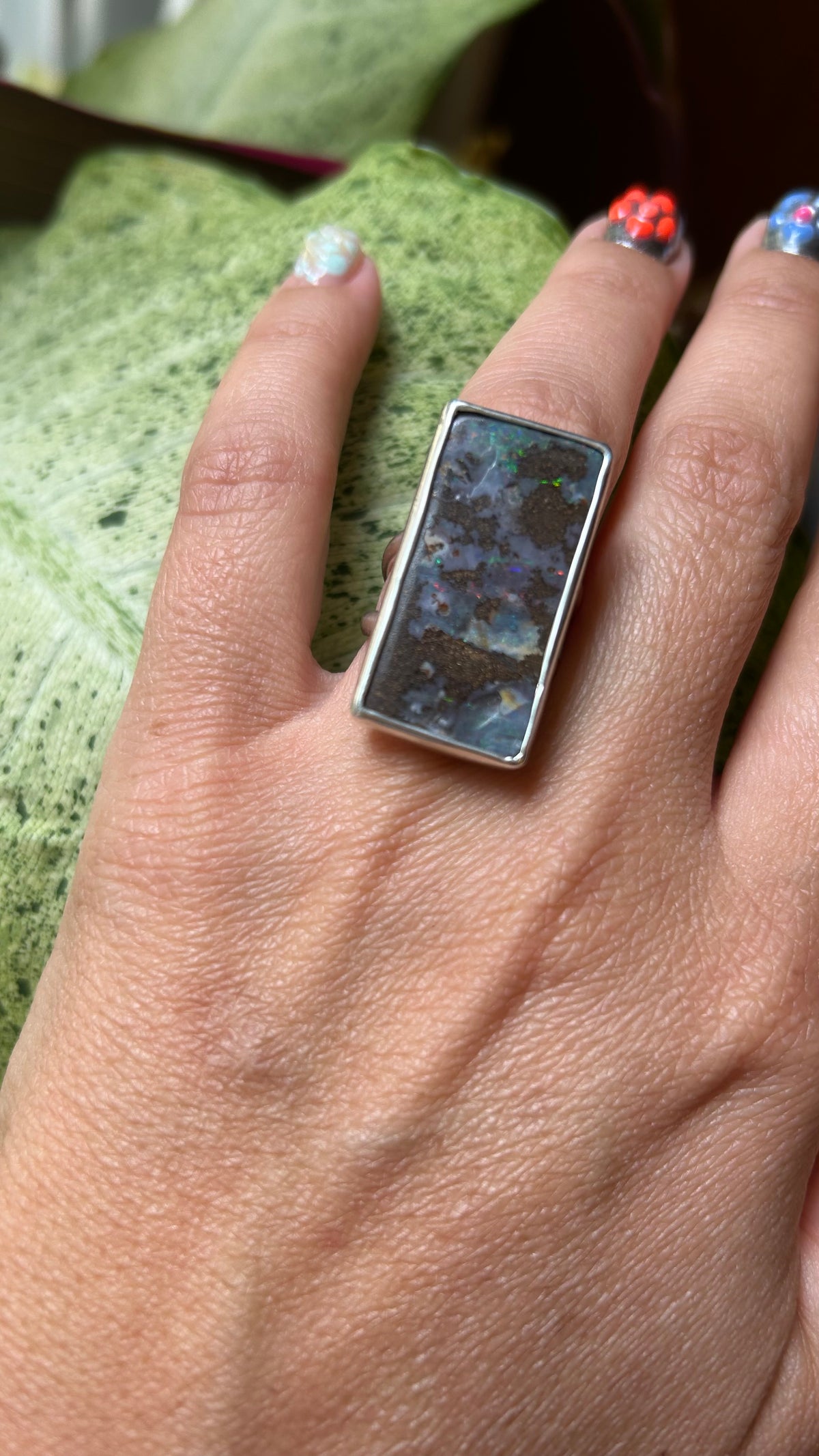 Large Boulder Opal Ring Size 6