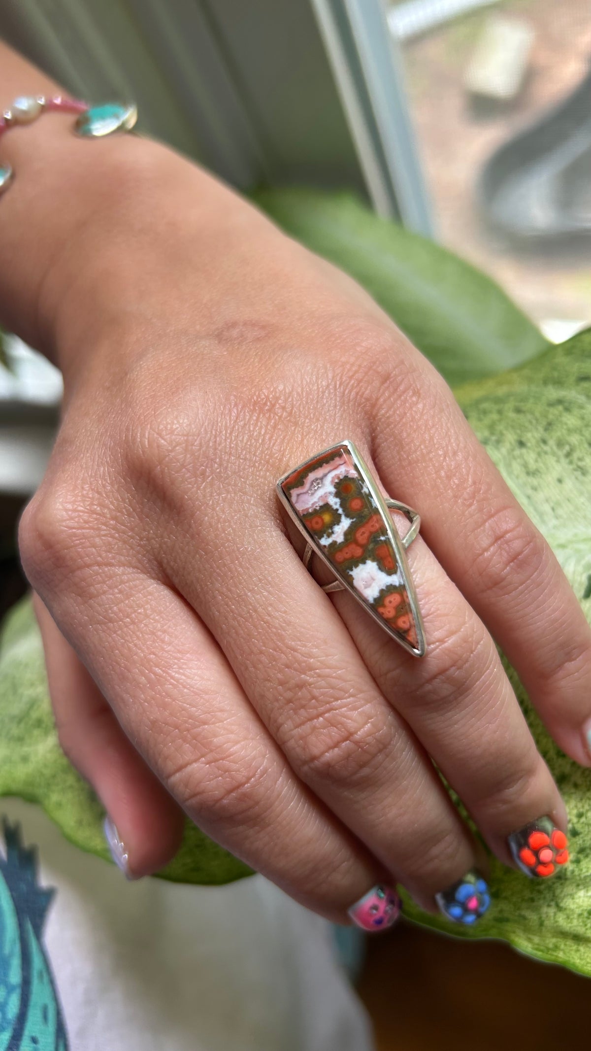 Ocean Jasper Ring size 7.5