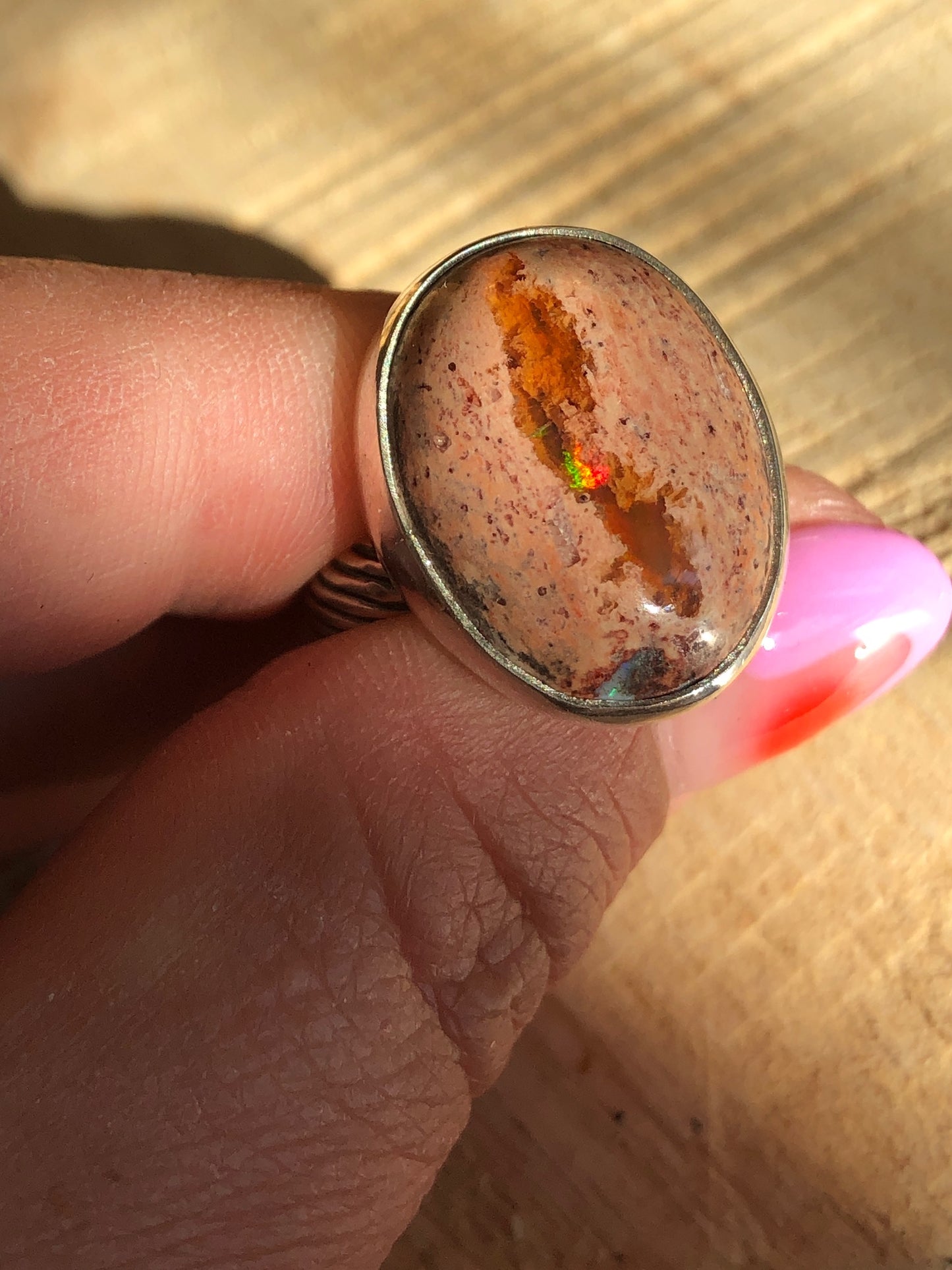 Mexican Fire Opal #2 Size 7.5