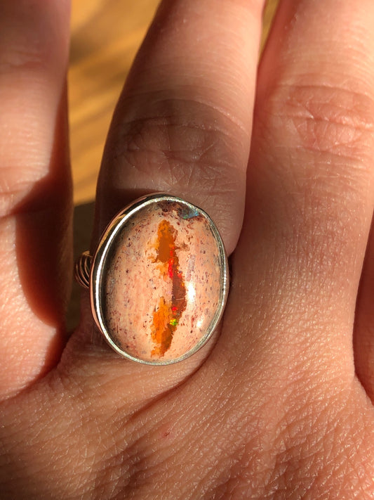 Mexican Fire Opal #2 Size 7.5